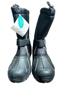 NWT: Totes: Waterproof Black Winter Snow Boots: Size 13